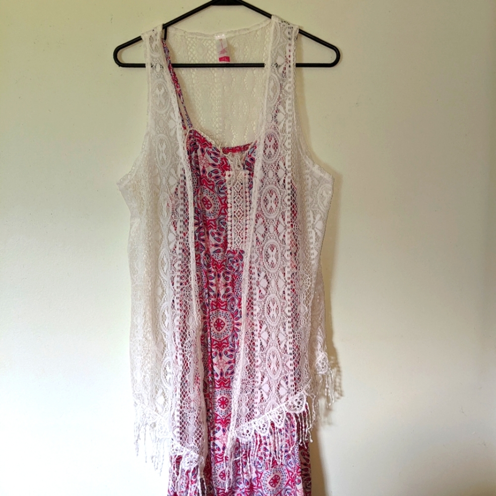 Dress with cover